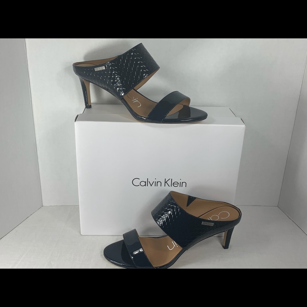 Calvin Klein Python Patent Leather Shoes